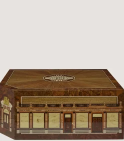 Audley House Marquetry Humidor In Natural-Purdey Discount