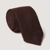 Birdseye Tie In Dark Red-Purdey Hot
