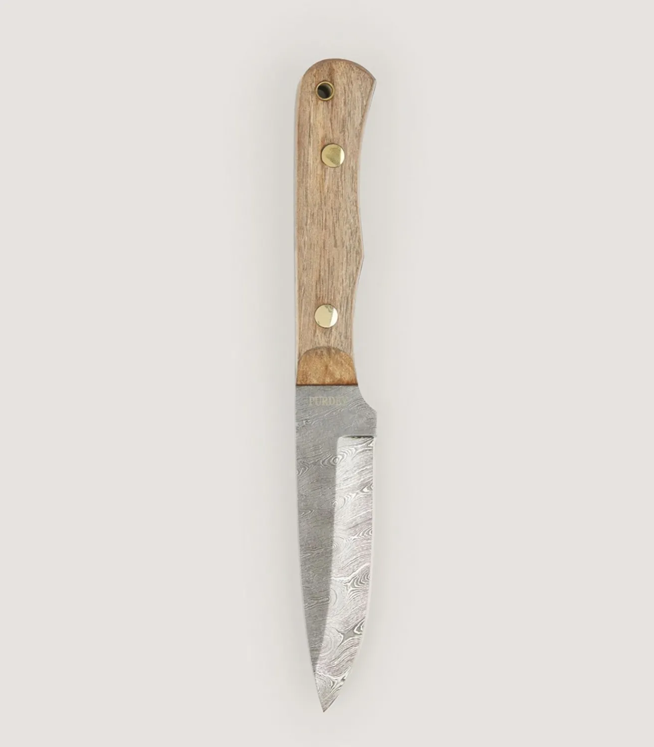 Damascus Hunting Knife In Walnut-Purdey