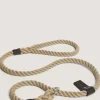 Heavyweight Rope Slip Lead In Natural-Purdey Best