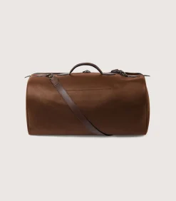 Leather Duffle Holdall Loader In Cognac-Purdey Online