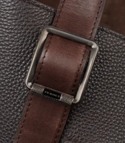 Leather Tote Keeper In Dark Brown-Purdey Best