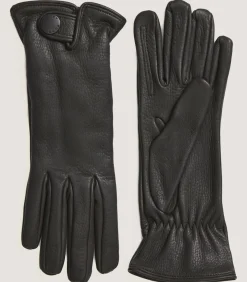 Men'S Cashmere Lined Deerskin Sporting Gloves - Left Hand Trigger In D-Purdey Hot