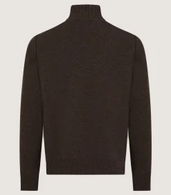 Men'S Cashmere Quarter Zip Sweater-Purdey Discount
