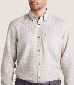 Men'S Cotton Cashmere Button Down Shirt-Purdey Sale