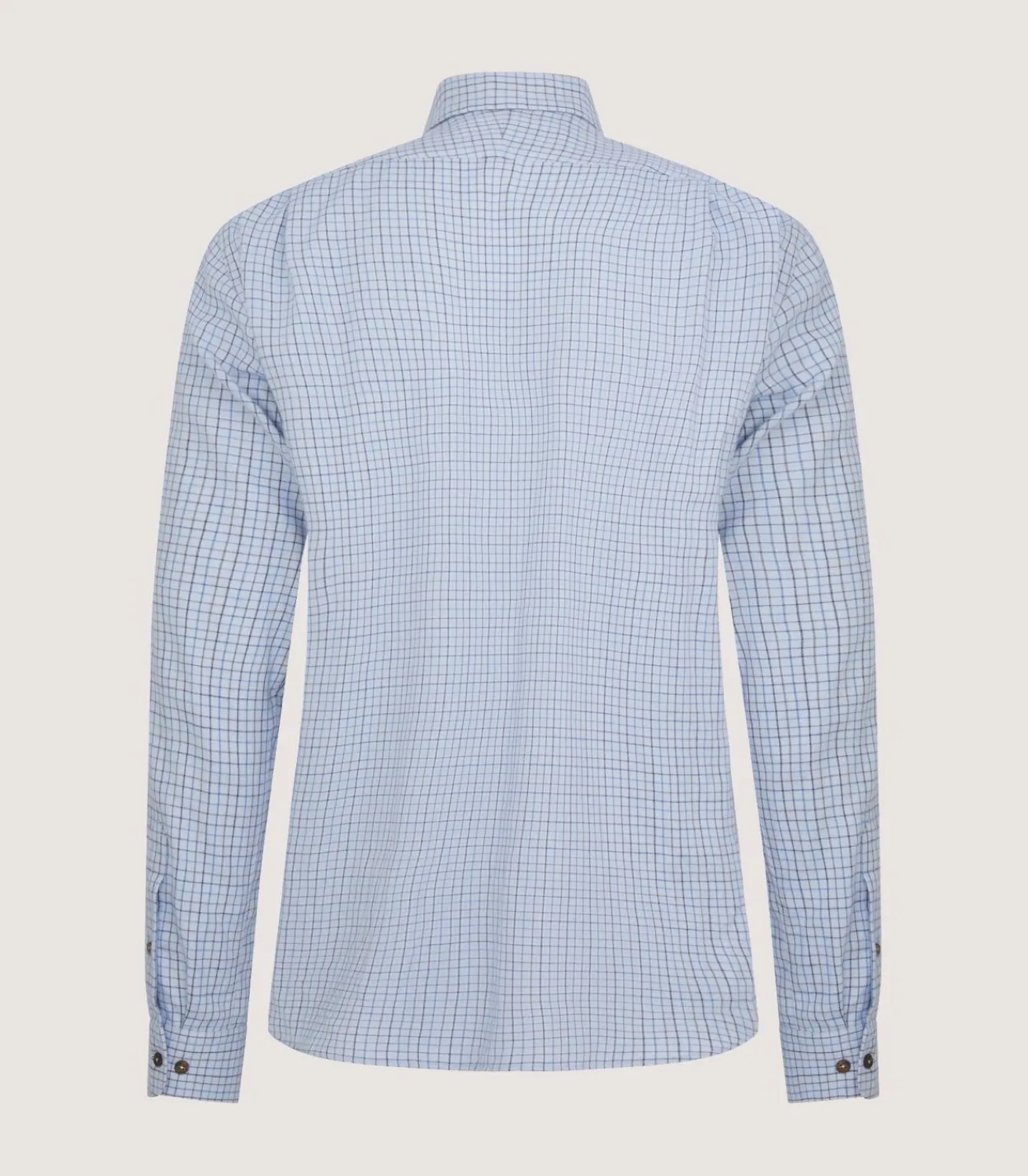 Men'S Cotton Cashmere Sporting Shirt In Loch Blue-Purdey Sale
