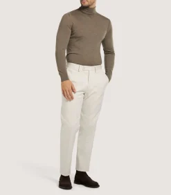 Men'S Extra Fine Worsted Cashmere Seamless Turtleneck-Purdey Outlet