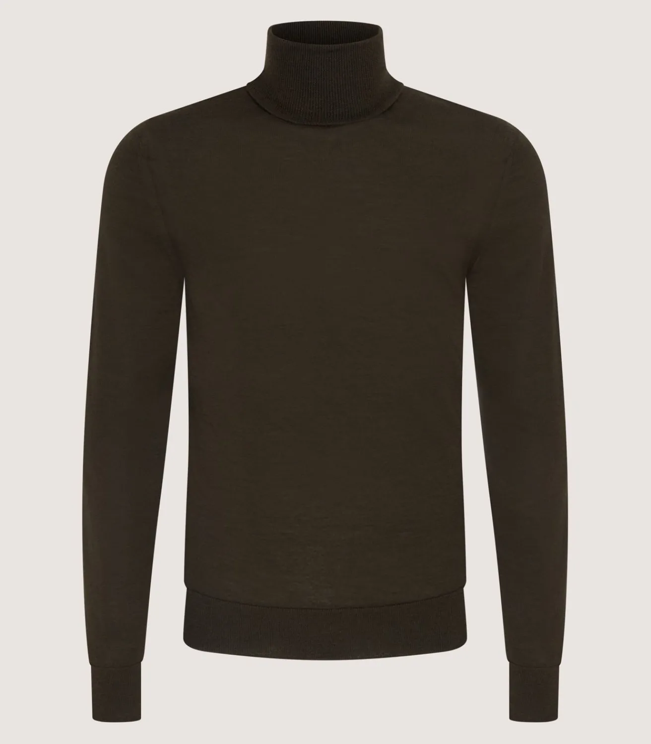 Men'S Extra Fine Worsted Cashmere Seamless Turtleneck-Purdey Hot