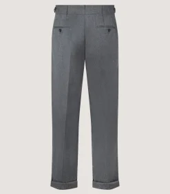 Men'S Merino Flannel Double Buckle Trouser-Purdey Outlet