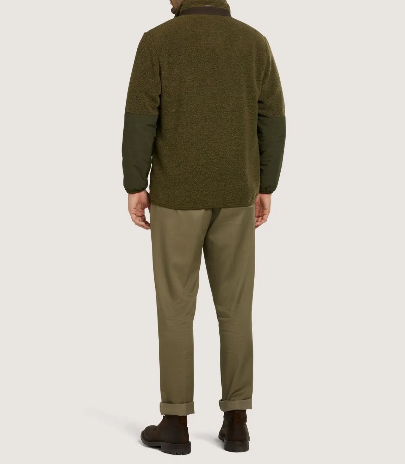 Men'S Merino Lux Half Zip Sporting Fleece-Purdey Discount