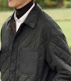 Men'S Padded Barn Jacket In Loden-Purdey Hot