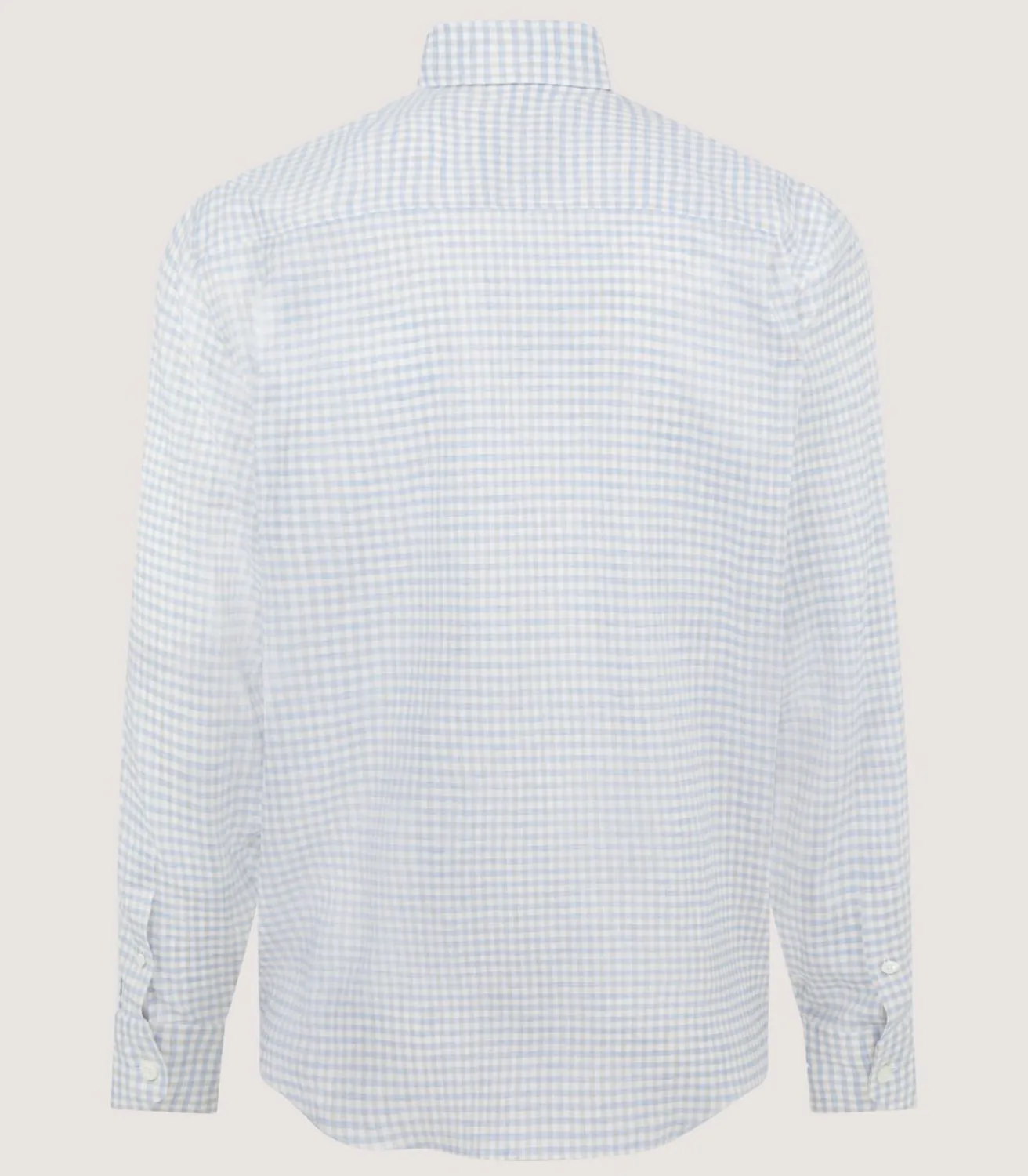 Men'S Pale Indigo Double Pocket Shirt-Purdey Online