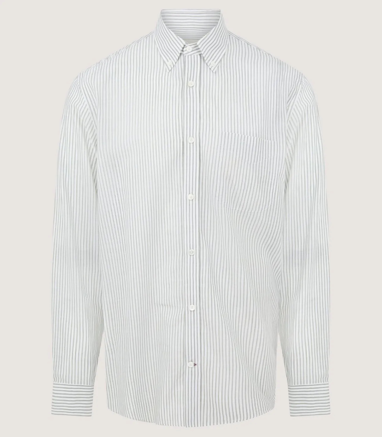 Men'S Sage Button Down Shirt-Purdey Sale