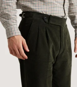 Men'S Side Buckle Trouser In Loden-Purdey New