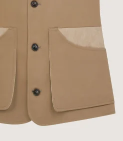 Men'S Summer Cotton Sporting Vest In Dark Taupe-Purdey Sale