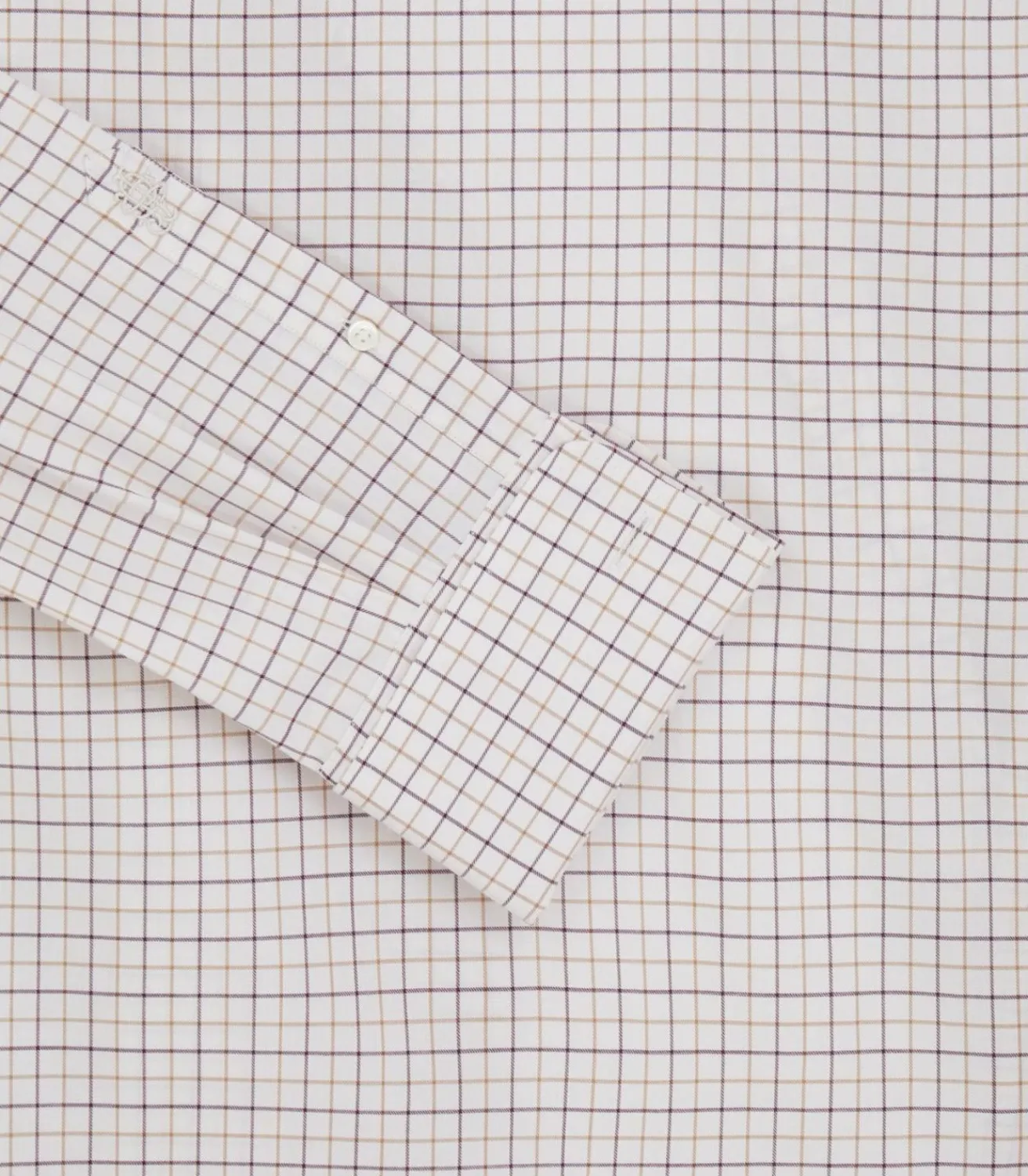 Men'S Summer Sporting Tattersall Double Cuff Shirt-Purdey Sale