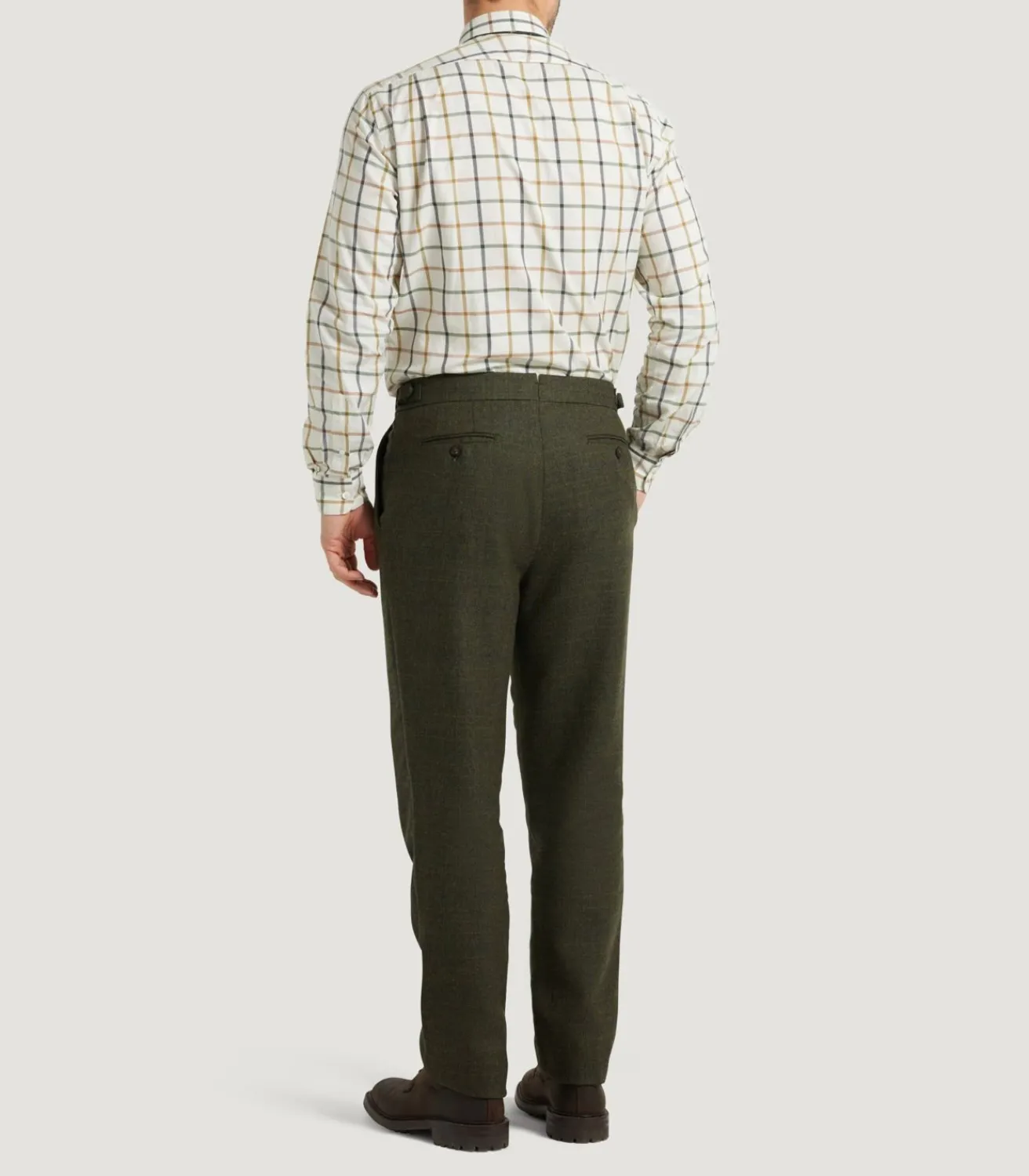 Men'S Technical Tweed Two Pleat Sporting Trousers In Strathbeg-Purdey
