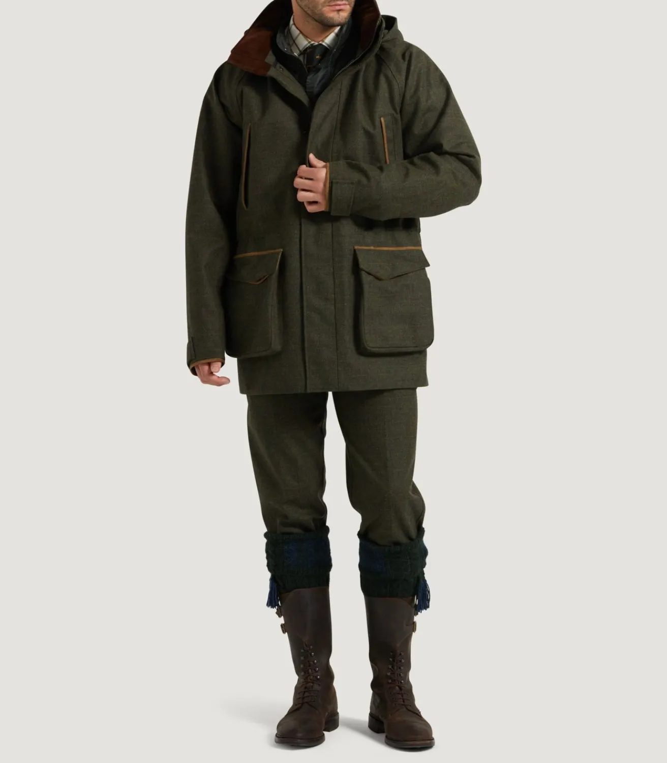 Men'S Technical Tweed Yorkshire Field Coat In Strathbeg-Purdey