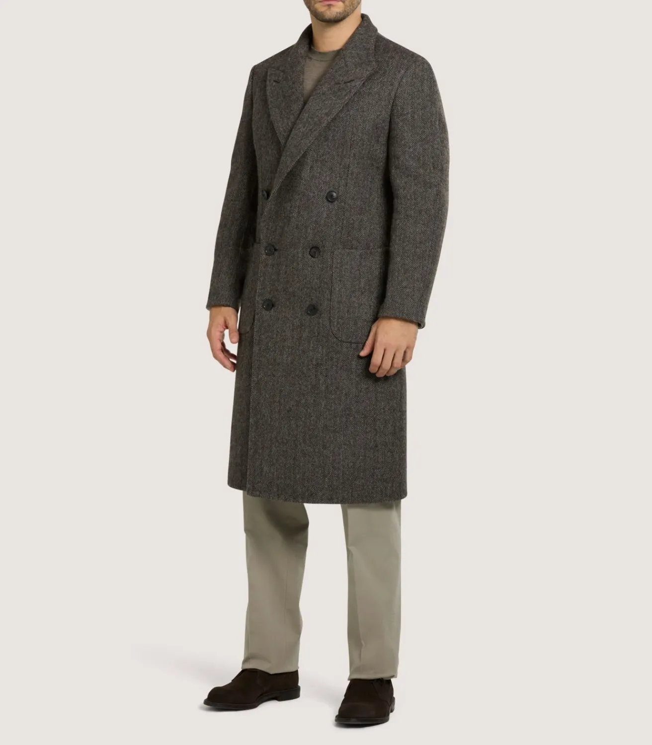 Men'S Town And Country Coat In Antler-Purdey Discount