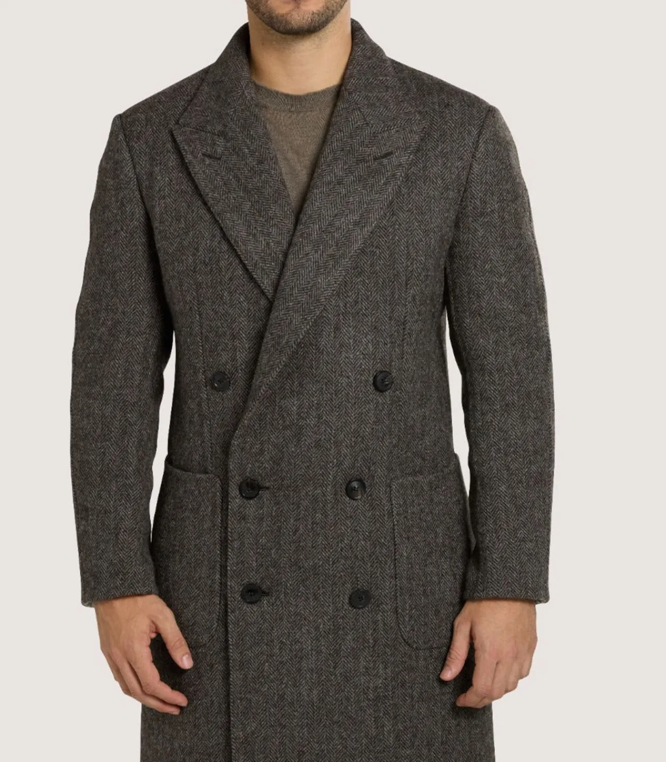 Men'S Town And Country Coat In Antler-Purdey Discount