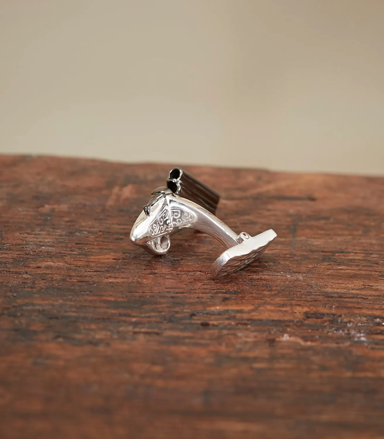 Over-And-Under Silver Cufflinks In Silver-Purdey Clearance