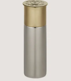 Pewter Cartridge Flask In Steel-Purdey Hot