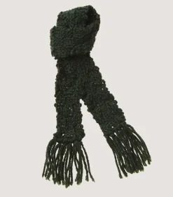 Saltby Handknitted Wool Garter In Bottle Green-Purdey Best