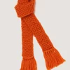 Saltby Handknitted Wool Garter In Orange-Purdey Best