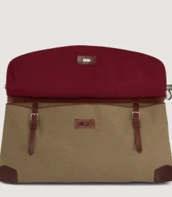 Side-By-Side Weekend Bag In Moss Green-Purdey Best