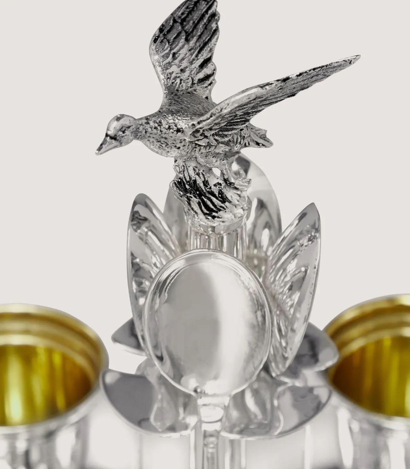 Silver Egg Set In Silver-Purdey Clearance