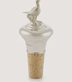 Silver Pheasant Bottle Stopper In Silver-Purdey Discount