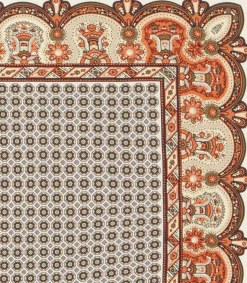 Small Medallion Scarf In Rust-Purdey Best