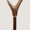 Staghorn Whistle Thumbstick In Natural-Purdey Hot
