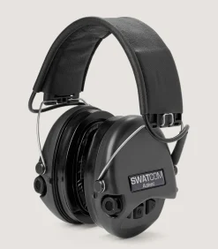 Swatcom Tactical Headset In Black-Purdey Sale