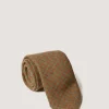 Tweed Check Tie In Bronze Green-Purdey Online