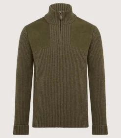 Unisex Quarter Zip Commando Sweater-Purdey Sale