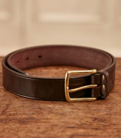 Unlined Bridle Leather Belt In Havana-Purdey Discount