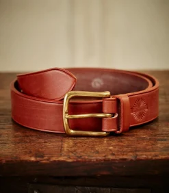 Unlined Bridle Leather Belt In London Tan-Purdey Discount