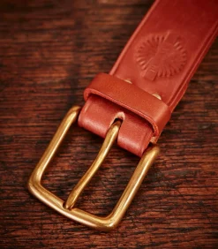 Unlined Bridle Leather Belt In London Tan-Purdey Discount