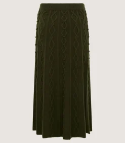 Women'S Cashmere Aran Skirt-Purdey Discount