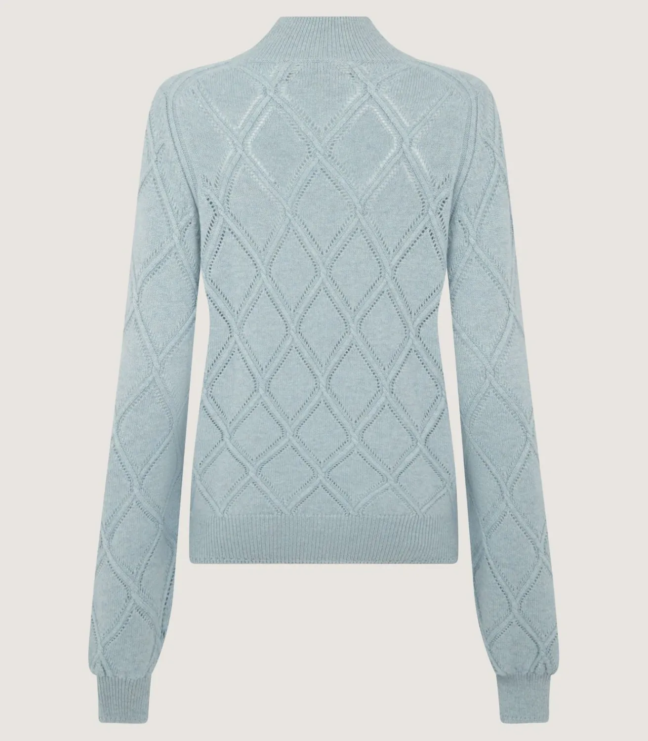 Women'S Cashmere Cable Sweater In Pine Green-Purdey Sale