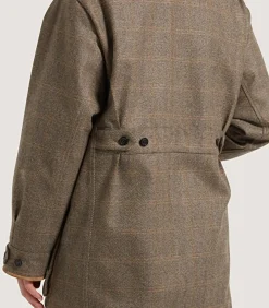 Women'S Cashmere Tweed Raglan Field Coat-Purdey Sale