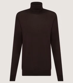Women'S Extra Fine Worsted Cashmere Turtleneck-Purdey Sale