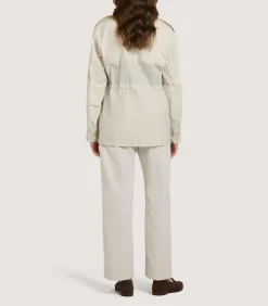 Women'S Field Jacket In Oatmeal-Purdey New