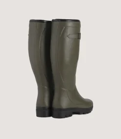 Women'S Le Chameau Country Wool Lined Boot In Dark Green-Purdey Sale