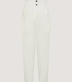 Women'S Organic Twill Paddock Trousers In Ivory-Purdey Clearance