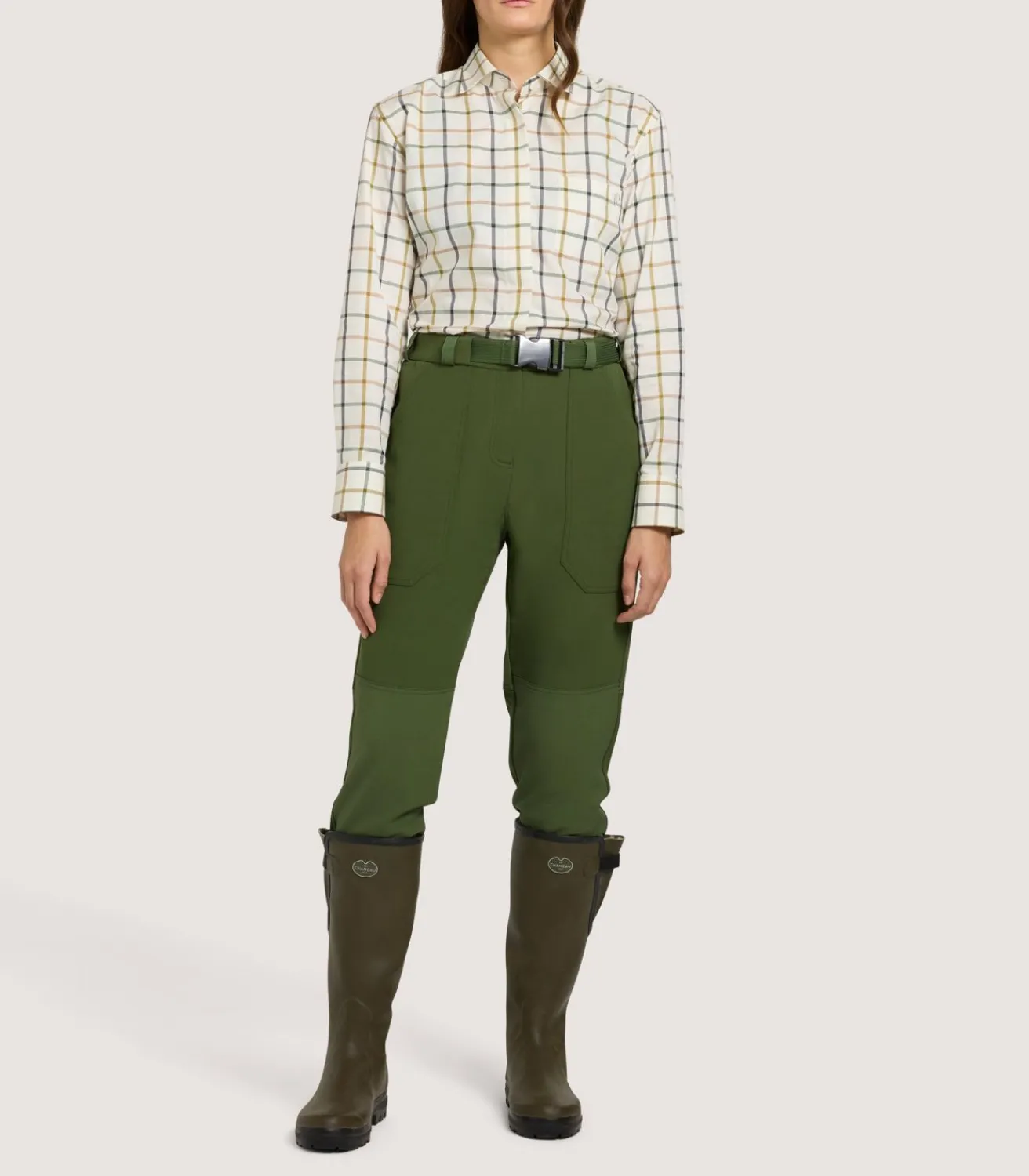Women'S Shropshire Lightweight Trousers In Fern Green-Purdey Online