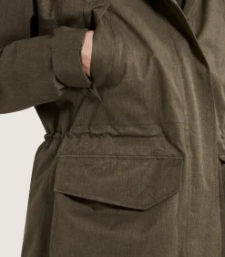 Women'S Technical Lancashire Field Coat In Moss Green-Purdey Outlet