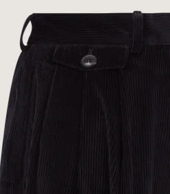 Women'S Triple Pleat Trouser In Black-Purdey