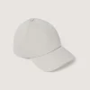 Wool Cotton Baseball Cap In Stone-Purdey Clearance